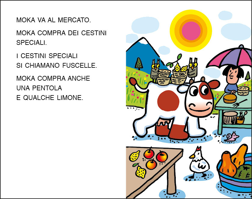 La mucca Moka. Stampatello maiuscolo - Agostino Traini - Libro - Emme  Edizioni - Prime pagine